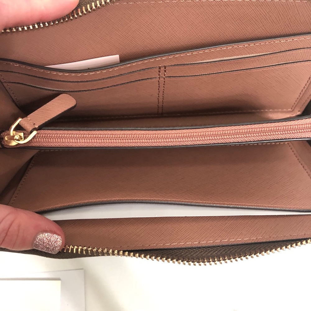 Kate Spade Lzip Continental Wallet Eva Ashmetallic - Picture 11 of 15